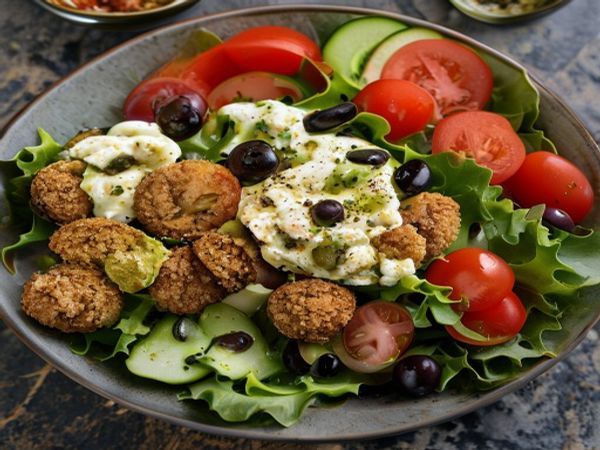 Falafel Hummus Salad Bowl