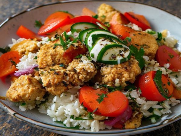 Falafel Quinoa Salad Bowl