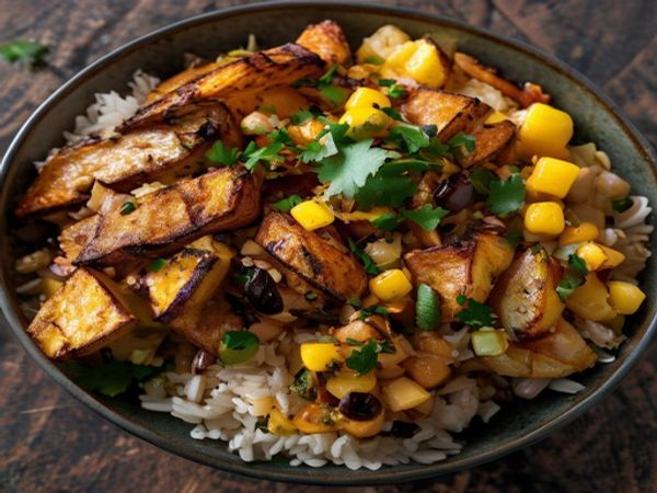Mexican Peri Peri Potato Rice Bowl