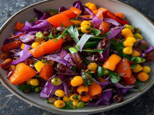Rajma Rainbow Salad Bowl